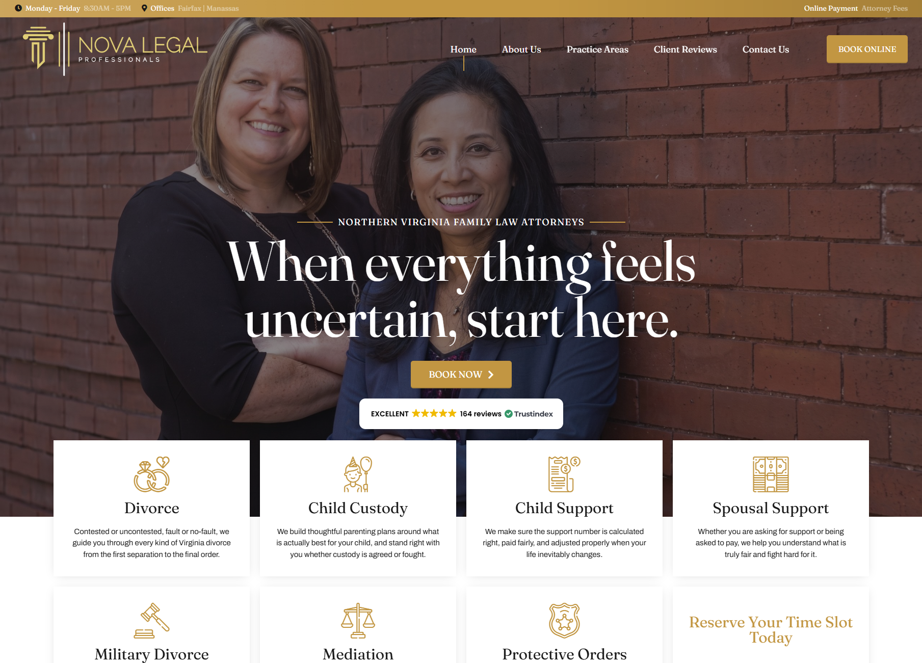 NOVA Legal Professionals website built by Veridictas